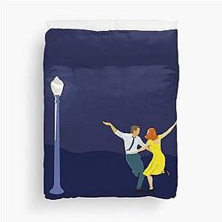 La La Land Dancing in Lamplight Duvet Cover