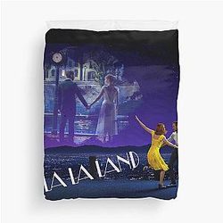 La La Land Movie Poster in Watercolor Duvet Cover