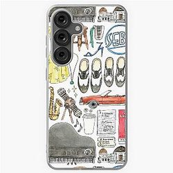 La La Land Illustration Jazz Saxophone Music Musical Soft Case for Samsung Galaxy