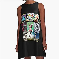 New College Lagwagon Best Selling A-Line Punk Rock Dress