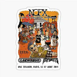 NOFX - Punk in Drublic 20-Year Show Art in Paris with Lagwagon