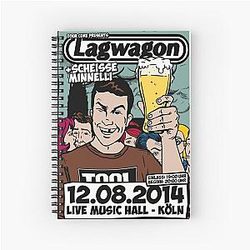 Lagwagon - Punk Show in Germany, Beer, Melody and Rebellion Spiral Notebook