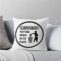 New College Lagwagon Best Seller Punk Rock Throw Pillow