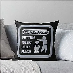 New College Lagwagon Best of Punk Rock Throw Pillow