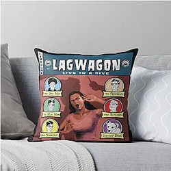 New College Lagwagon Best Punk Rock Throw Pillow