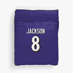 Lamar Jackson Ravens Duvet Cover