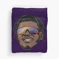 Lamar Jackson Baltimore Ravens Duvet Cover