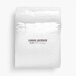 Lamar Jackson Baltimore Ravens NFL Duvet Cover