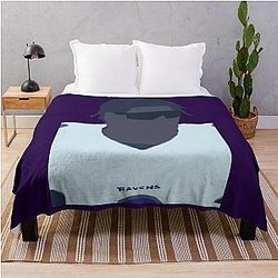 Lamar Jackson Drawing Throw Blanket