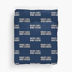 BEST SELLER Lamar Jackson Work Harder Merchandise Duvet Cover