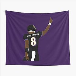 Lamar Jackson Big Truss Tapestry