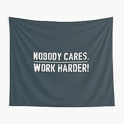 Lamar Jackson Nobody Cares Work Hard Tapestry