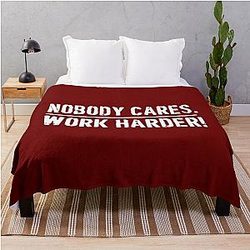 Lamar Jackson Work Harder Throw Blanket