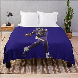 Lamar Jackson Ravens Throw Blanket