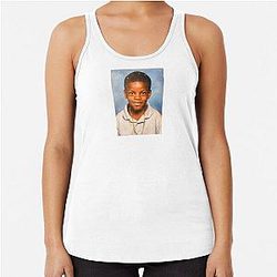 Lamar Jackson School Photo Racerback Tank Top