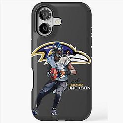 Lamar Jackson Art iPhone Case