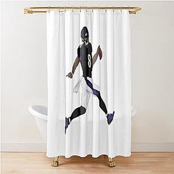 Lamar Jackson Celebrating Shower Curtain