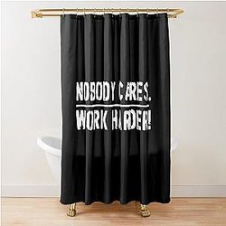 Lamar Jackson Work Harder Shower Curtain