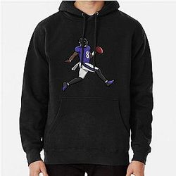 Lamar Jackson Running Touchdown Pullover Hoodie