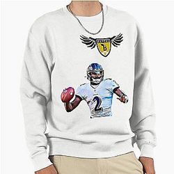 Lamar Jackson and Baltimore Ravens Pullover Sweatshirt