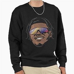 Lamar Jackson Baltimore Ravens Truss Pullover Sweatshirt