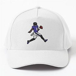 Lamar Jackson Running Touchdown Baseball Cap