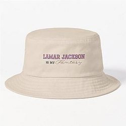 Lamar Jackson Baltimore Ravens Fantasy Football NFL Bucket Hat