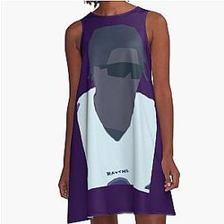 Lamar Jackson Drawing a-line dress