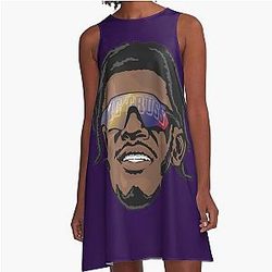 Lamar Jackson Baltimore Ravens Big Truss A Line Dress