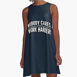 Lamar Jackson Work Harder Merchandise A-Line Dress
