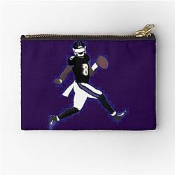 Lamar Jackson Ravens iPhone Case Zipper Pouch