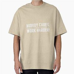 Lamar Jackson Nobody Cares Work Harder Limited Edition Perfect Gift Oversized T-Shirt