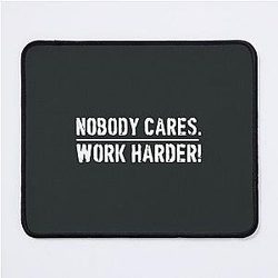 Lamar Jackson Nobody Cares Work Hard Mouse Pad