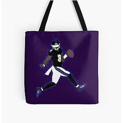 Lamar Jackson Ravens iPhone Case All Over Print Tote Bag
