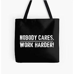 Lamar Jackson Nobody Cares Work Harder Tote Bag