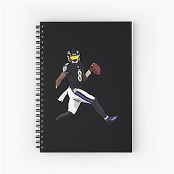 Lamar Jackson Spiral Notebook