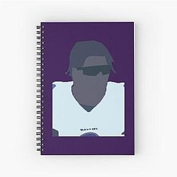 Lamar Jackson Drawing Spiral Notebook
