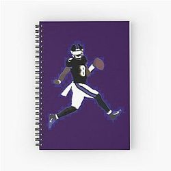 Lamar Jackson Ravens iPhone Case Spiral Notebook