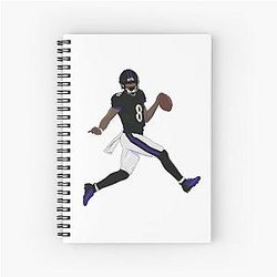 Lamar Jackson Celebrating Notebook