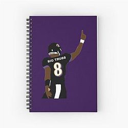 Lamar Jackson - Big Truss Spiral Notebook