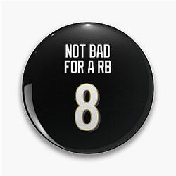 Limited Edition Perfect Gift Pin for Lamar Jackson RB Style Jersey Baltimore Ravens T-Shirt, Phone Case, Mug, Wall Tapestry & Mask