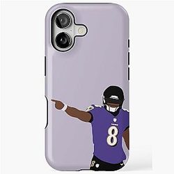 Baltimore Ravens Lamar Jackson iPhone Tough Case