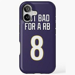 Limited Edition Lamar Jackson 8 Baltimore Ravens Jersey Style Phone Case and Mask.