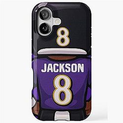 Lamar Jackson Baltimore Ravens Chibi iPhone Case