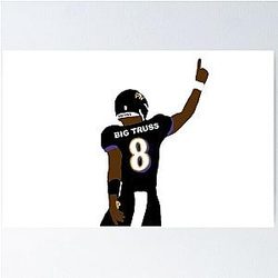 Lamar Jackson Big Truss Poster
