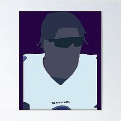 Lamar Jackson Drawing Poster