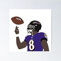 Baltimore Ravens Lamar Jackson Poster