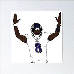 Lamar Jackson Baltimore Ravens Poster