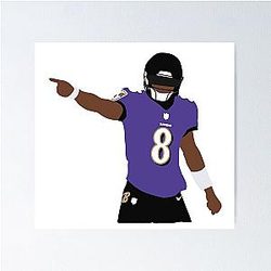 Baltimore Ravens Lamar Jackson Poster