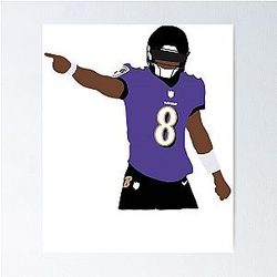 Baltimore Ravens Lamar Jackson Poster